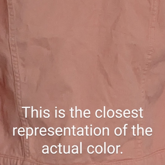 🛑NOT AVAILABLE🛑 Faded Glory peach women's denim jacket, size small (4-6) - Picture 14 of 15